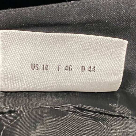 Akris Punto Wool Pencil Skirt Black Office Classic — Size 14 - Picture 7 of 7